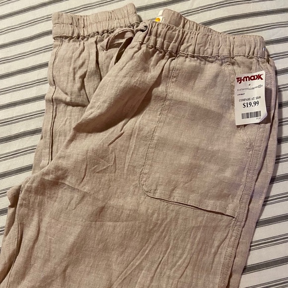 C\u0026c California Linen Joggers Top 